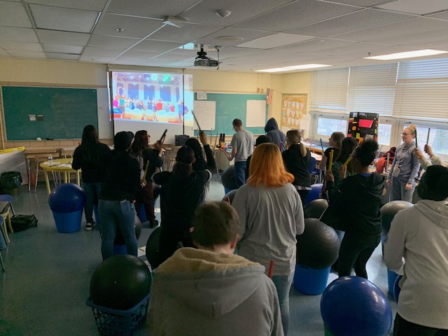 Drums Alive!  A great way to have some fun while getting fit!  Awesome activity for all ages and ability levels!!! <a href="/KenwoodBCPS/">Kenwood High School</a> <a href="/BPowell_BCPS/">DrakeVonXXX</a>  <a href="/BCPSPhysEd/">BCPS PE</a>