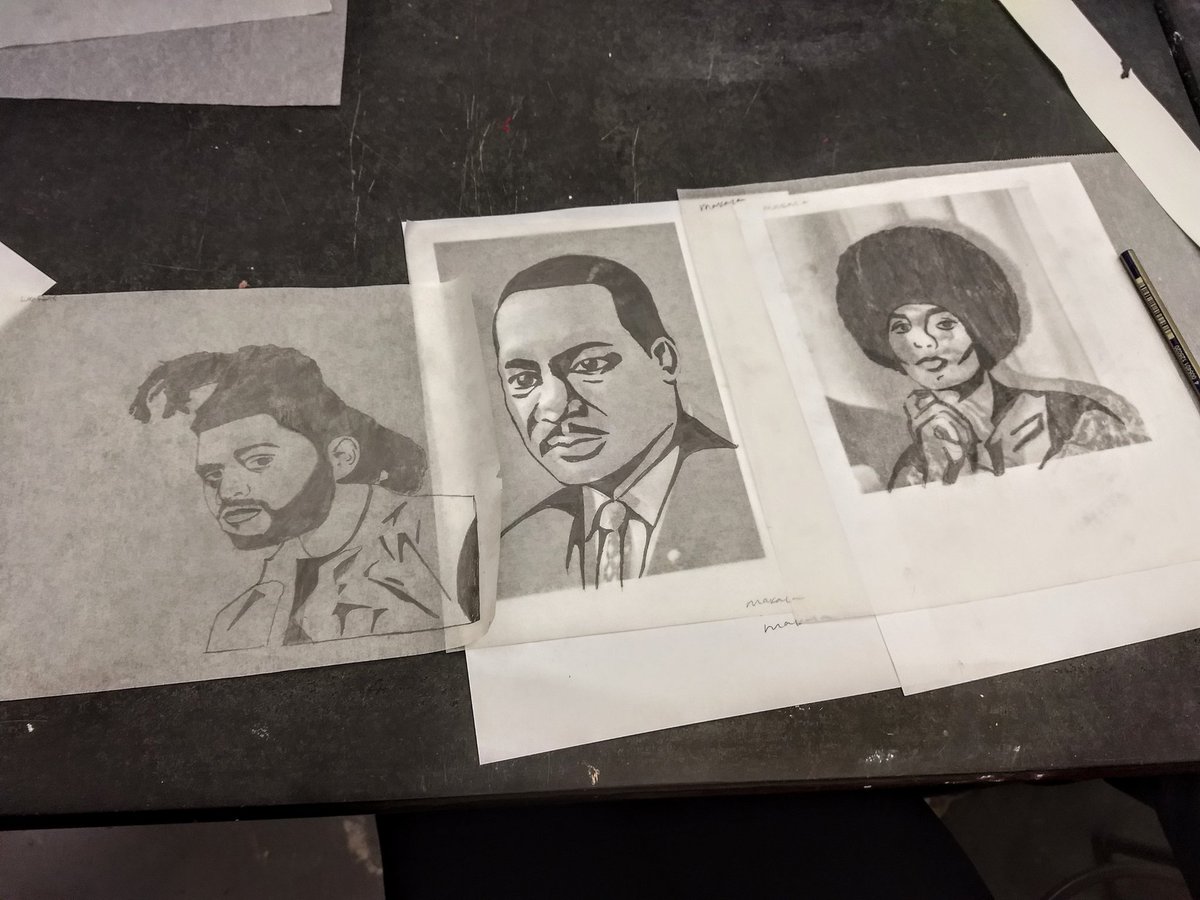 CallMeCoachFish's tweet photo. Multicultural Studies Class in the art room! #BlackHistory @WWP_Arts @CCooperWWP https://t.co/2FnsziodLZ