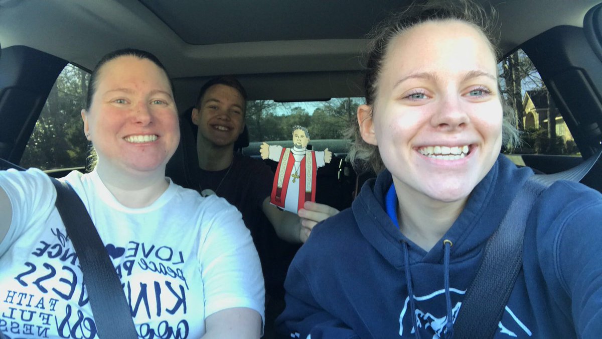 melinda_elsby's tweet photo. Headed to diocesan council with #flatandy #EDOT #EDOTCouncil @TexasBishop we’re on our way!! https://t.co/TRvmA2GEdY