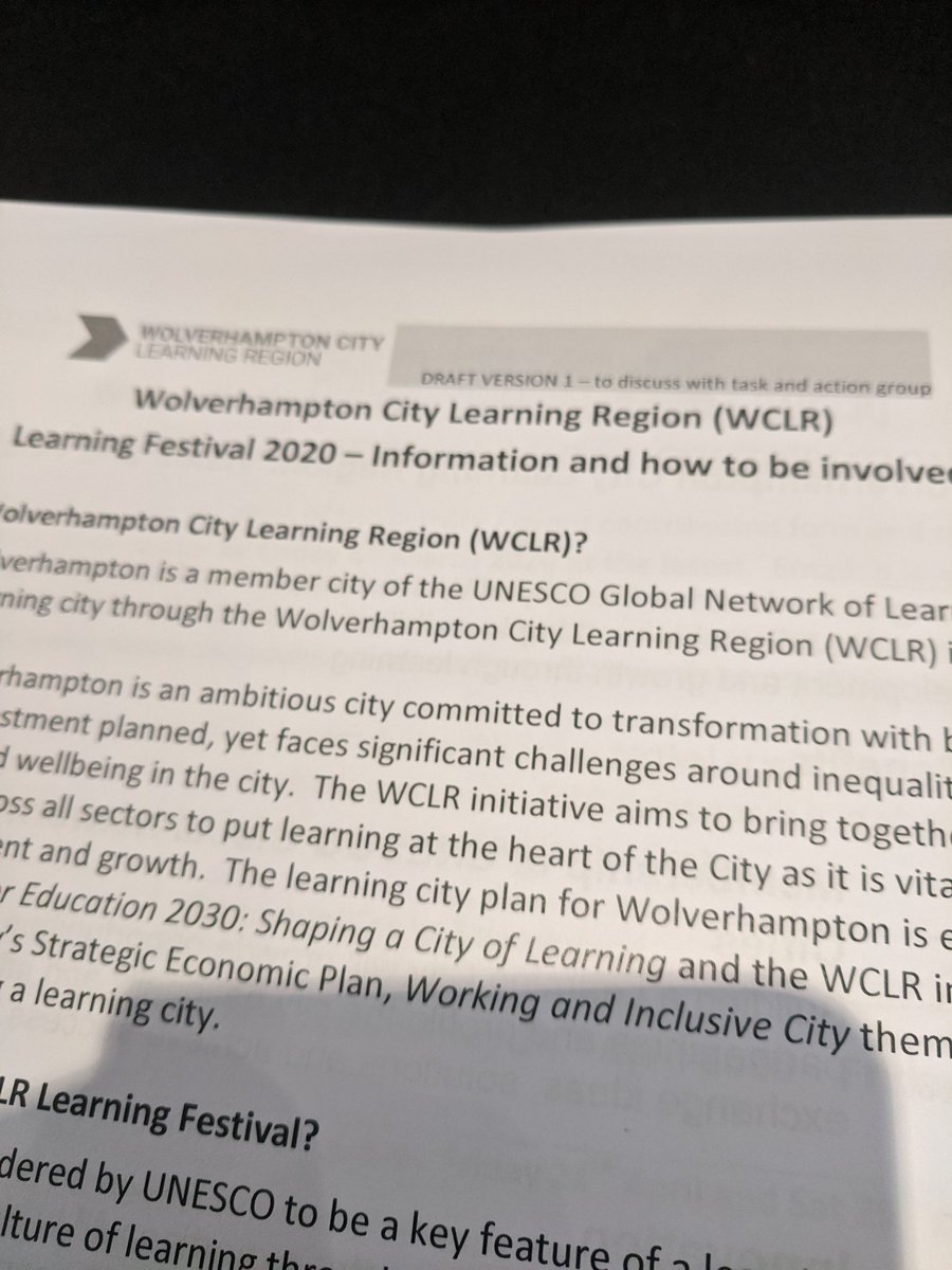 Zoe_M_Mason's tweet photo. Today's view whilst making plans to make #wolverhamptons Learning Festival bigger than ever before! @LearningRegions #lovelearning #CommunityEngagement https://t.co/KdClE0uG78