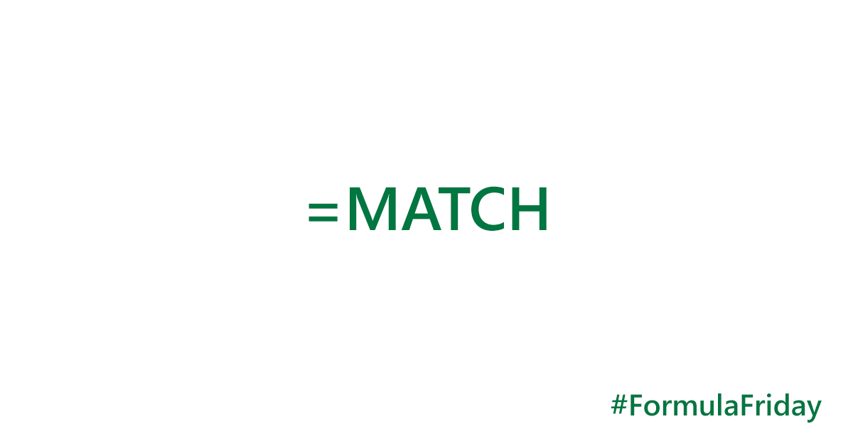 msexcel's tweet image. What’s your perfect MATCH?

Learn about the =MATCH formula here: 
msft.it/6013TZvfd #FormulaFriday