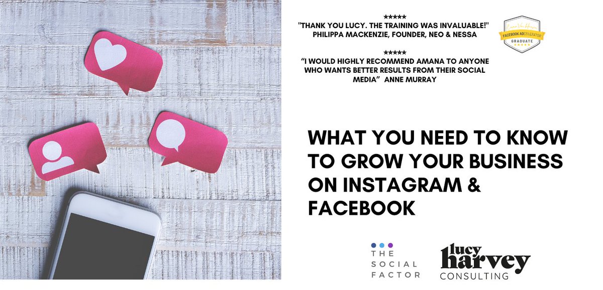 bubblehubco's tweet photo. 📣Event Alert📣

Excited to share a future event @ bubbleHUB. 

Book your place on the 'What You Need To Know To Grow Your Business On Instagram &amp; Facebook' workshop by Lucy Harvey Consulting &amp; The Social Factor on Tuesday 25th February 10am-1pm - https://t.co/7H9EolXEu6 https://t.co/lbdpGfDdgt
