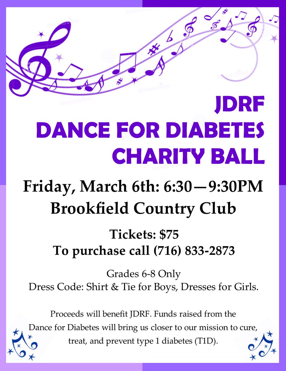JDRFwny's tweet photo. Only 1 month left to purchase tickets for this fun evening dedicated to 6-8 graders. All proceeds benefit JDRF's mission to find a cure. Parents, please share if you know any middle schoolers who would like to attend. Thanks so much for your support. #typeoneintotypenone #T1D https://t.co/WUjB41PdWK