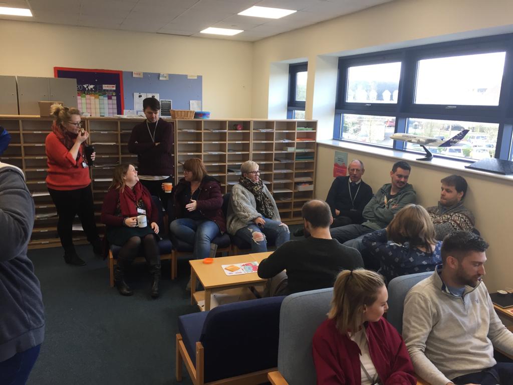 bradleystokecs's tweet photo. Time to Talk Day 2020 took place a day late due to enrichment events yesterday.  Cakes, cuppa and a chat! #timetotalk2020 @olympustrust https://t.co/MkEFsUrpkp