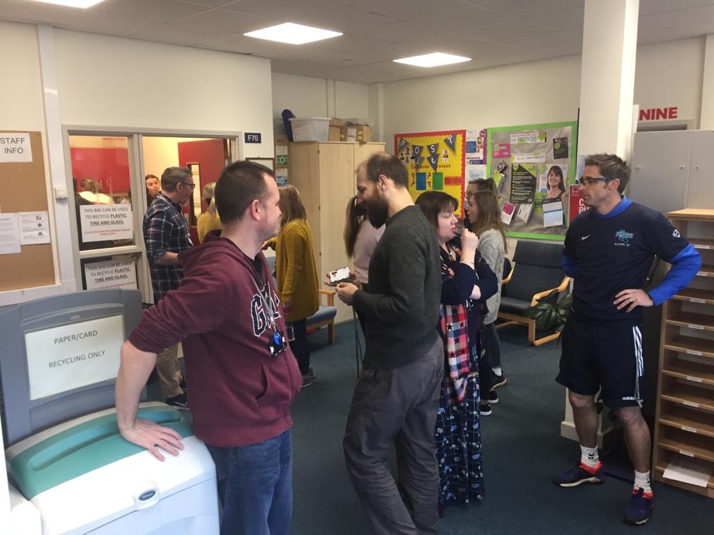 bradleystokecs's tweet photo. Time to Talk Day 2020 took place a day late due to enrichment events yesterday.  Cakes, cuppa and a chat! #timetotalk2020 @olympustrust https://t.co/MkEFsUrpkp