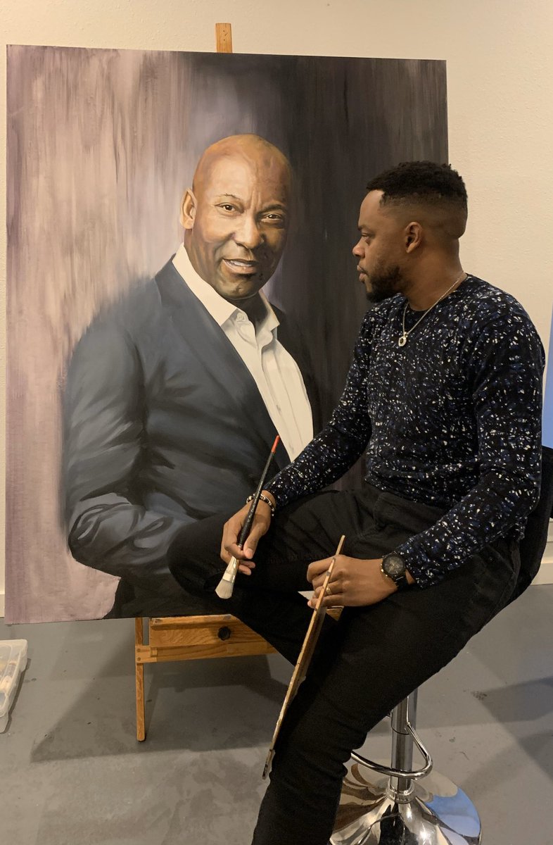 chessartworld's tweet photo. 48x60” oil on linen. @johnsingleton  The living owe it to those who no longer can speak to tell their story for them.
-Czeslaw Milosz
@tylerperrystudios #oilpainting #portraitpainting #realismpainting #tylerperrystudios https://t.co/V33yaGCEcY