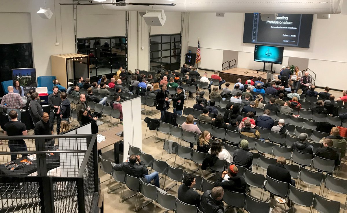 kellerschroeder's tweet image. We were honored to sponsor the Nashville Software Crafters’ sold-out first speaker series event with world-renowned author and speaker Robert C. Martin (a.k.a. “Uncle Bob”) on February 6th. Thanks to the organizers for putting together a fantastic event! #ksnash #appssolutions