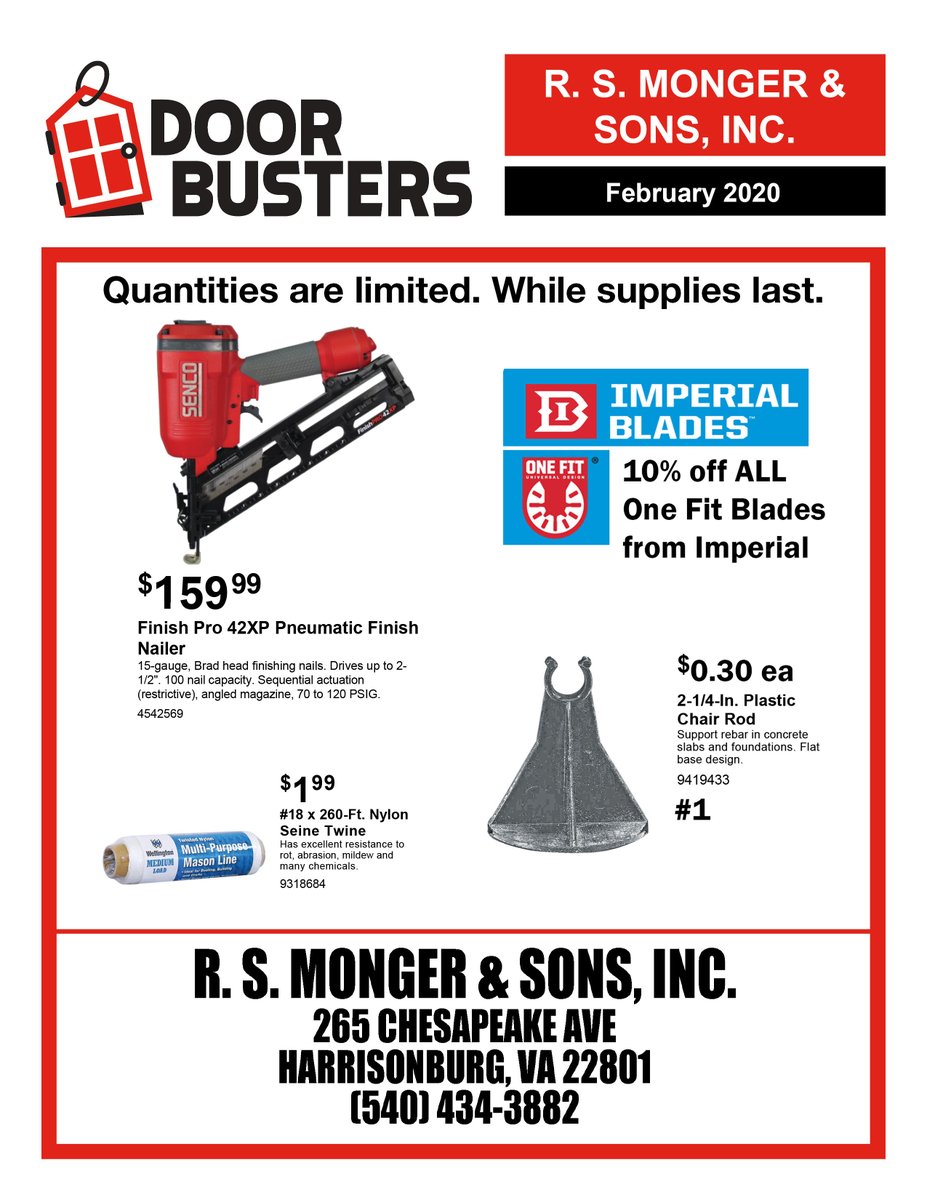 February Door Busters - check them out!