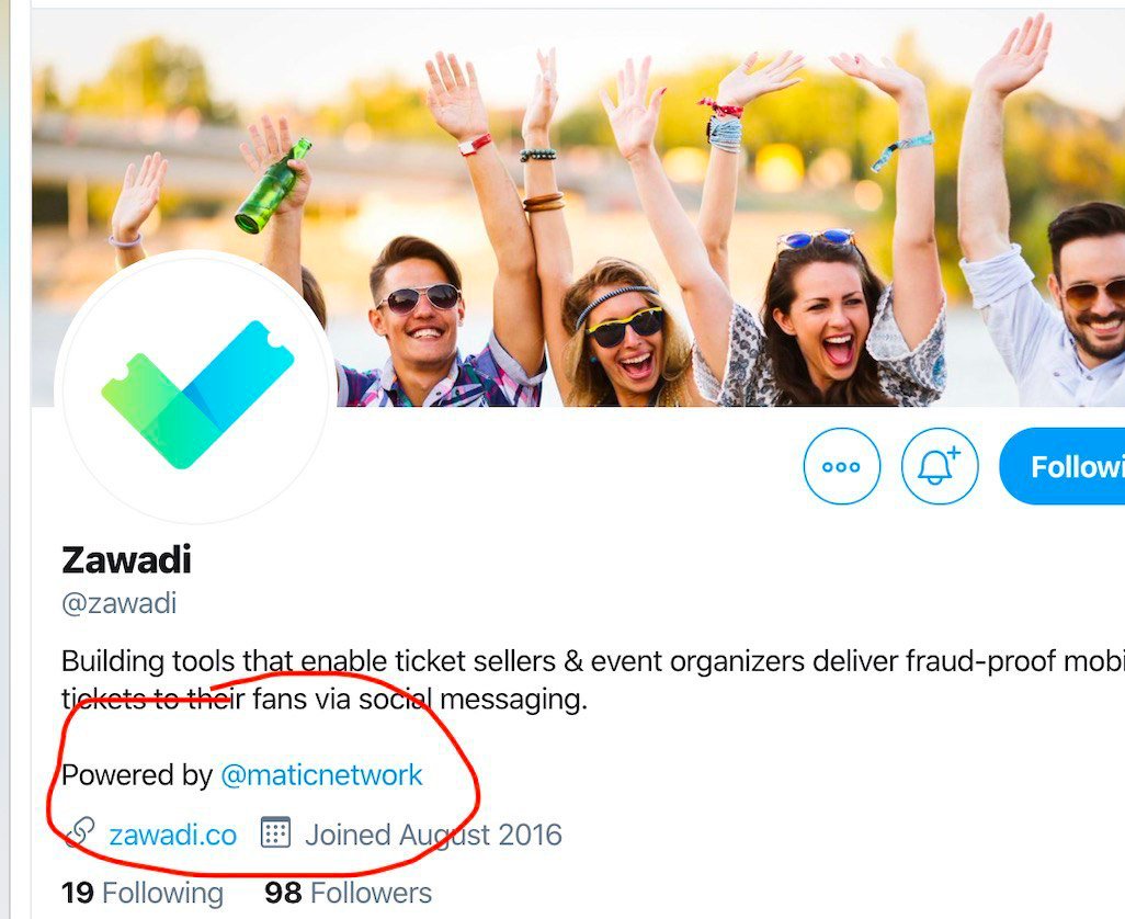 sandeepnailwal's tweet photo. "Powered by @maticnetwork"  🔥🔥

Also, Goose Bumps !

Thanks @zawadi team, there are only few teams as perseverant and dedicated as you guys ! https://t.co/wmC9G5hBO1