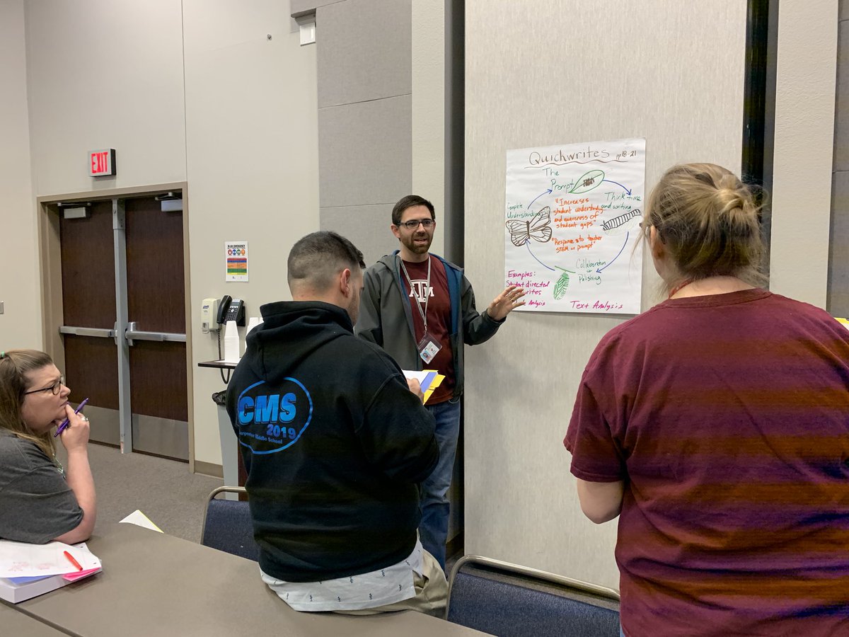 craigjmckinney's tweet photo. Plano teachers share their one-pagers to teach each other about learning-through-writing core strategies at #AVIDLTW training. @AVID4College #PISDLearns #PlanoAVID https://t.co/OlbEbzMuvQ