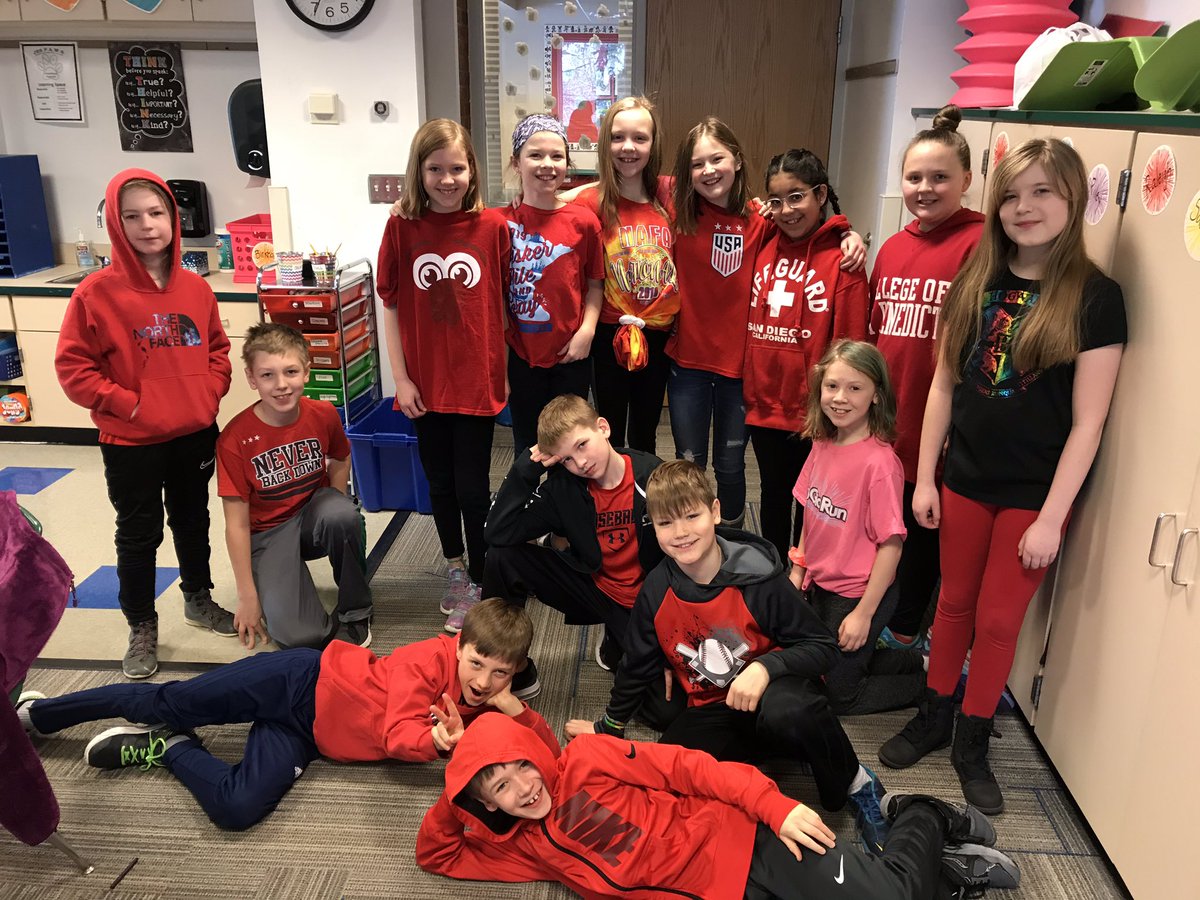 Go red day for Jump Rope for Heart ❤️❤️