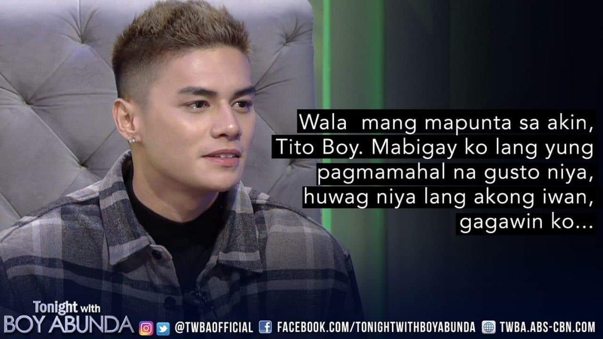 iamnicolee6's tweet photo. Wala mang mapunta sa akin, tito boy. Mabigay ko lang yung pagmamahal na gusto nya huwag nya lang akong iwan, gagawin ko. -Ronnie to Loisa
SOBRANG PROUD KAMI SAYO R2 😭❤
#TWBARonnieREALonte @iamr2alonte
@iamAndalioLoisa https://t.co/vNq0ZcV0Ma