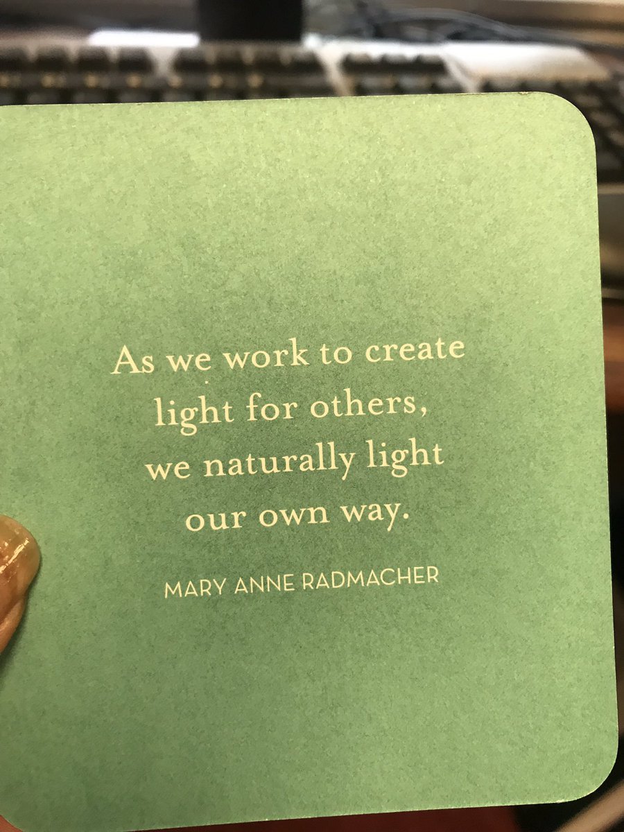 nahroceo's tweet photo. I typically start each day with a random quote.  Lingered on this one today.    👇🏽

Those of you who wake up each day and “create light for others” are so very fortunate to be able to do so.   And we are fortunate to support you. ✨ https://t.co/C2Fd8rS7sY