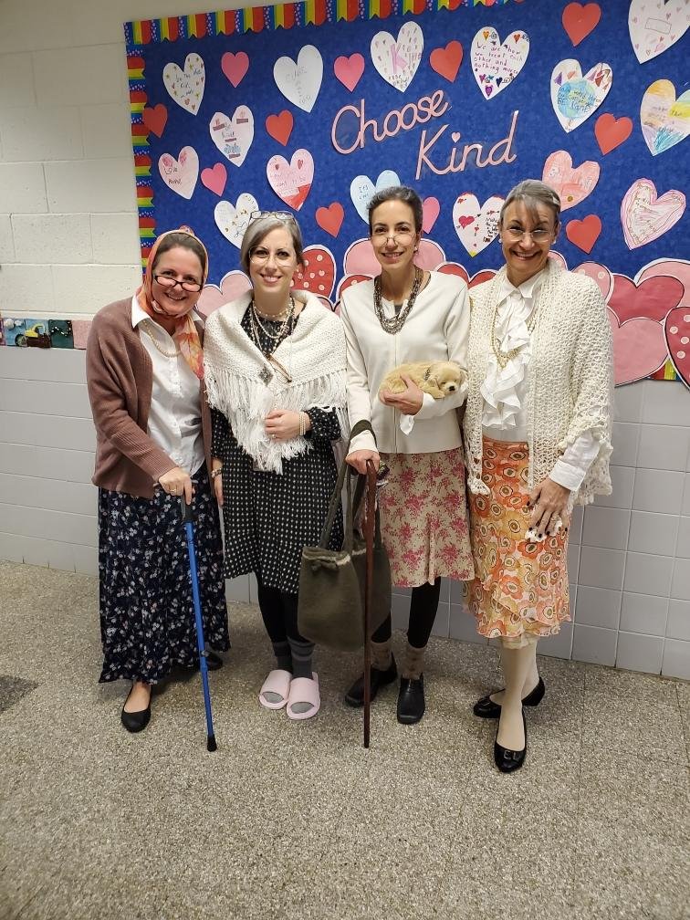 1st grade teachers on the 100th day! <a href="/SASD_SalfordHil/">Salford Hills Elem</a>