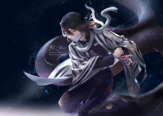伊黒
?
小芭内

Finally, the Snake Pillar is completed
Sorry for the long delay &amp; thanks for your patience

#鬼滅の刃
#kimetsunoyaiba 