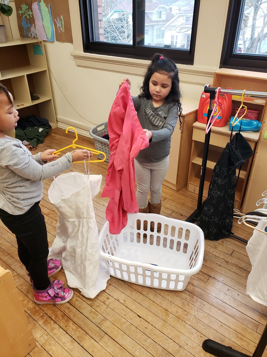 RUSD_3K_4K's tweet photo. @TeachStrategies clothing study is in full effect at @RacineUnified #BEEcenter.   #yearoffirsts Learning through play and hands on experiences is so powerful! https://t.co/o7YeUzn8GI