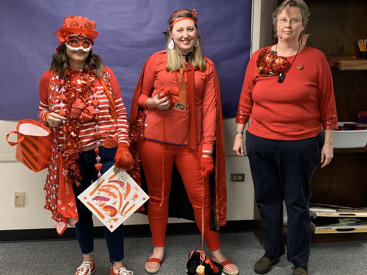 GlenAlpine's tweet photo. Glen Alpine Students dressed their teachers for National Wear Red Day which recognizes Heart Disease. https://t.co/PjtR8FEHGm