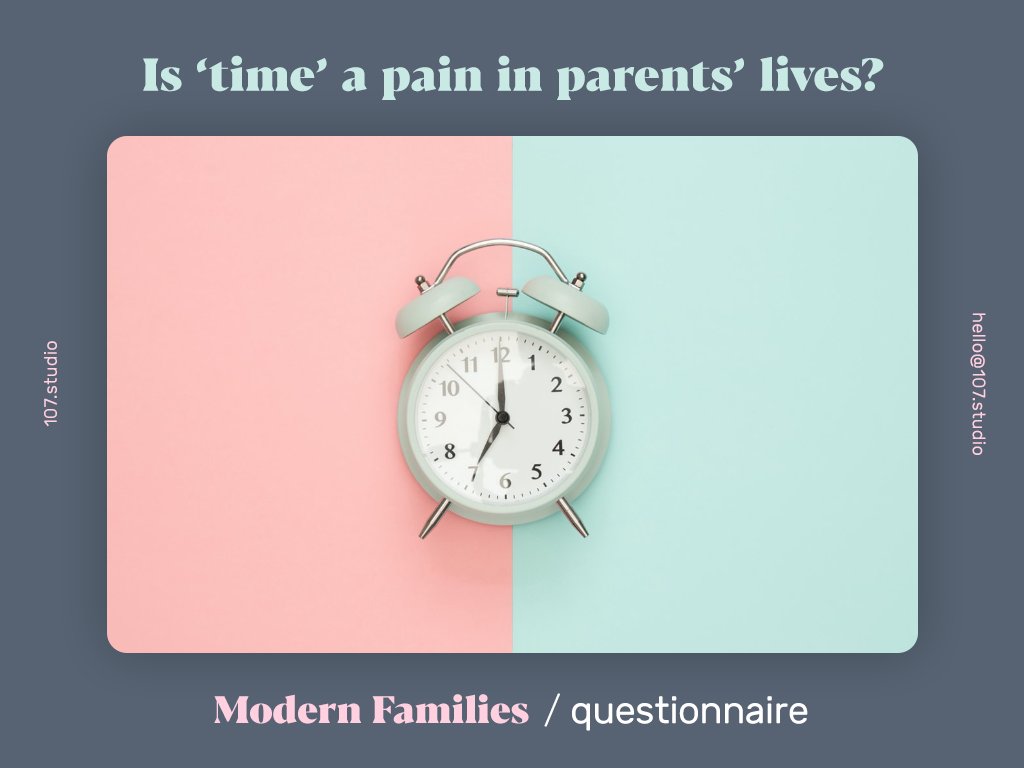 107pct's tweet photo. Parents have told us that 'time' and #timemanagement  is one of the biggest issues they face and can cause unneeded stress. Please help us understand more about your experiences, so we might be able to help you with a new app concept. #survey link: https://t.co/g8B3rAltGF https://t.co/VbCB1mbSud