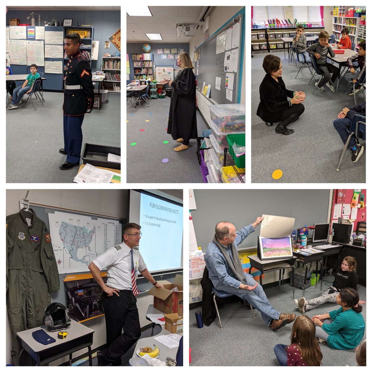LBrockCounselor's tweet photo. It's Career Day @FalconPassElem ! Thank you to all of the presenters for creating exciting, hands-on, career learning! https://t.co/cjEZzpGFNm