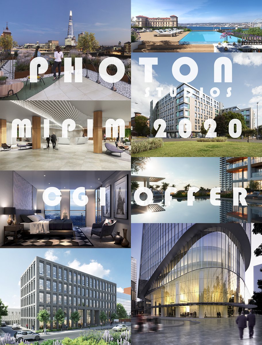 Have all your #MIPIM 2020 #images?? Only a few weeks away &amp; <a href="/Photonstudio/">Photon Studios</a> are offering CGIs to showcase projects you would love to promote but are lacking visual content -email/call ASAP for studio time info@photonstudios.co.uk #construction #architecture  #design #cgi #marketing