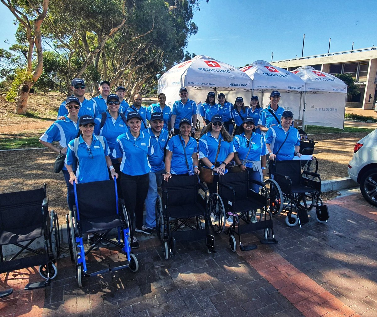 Mediclinic's tweet photo. The Mediclinic and @ER24EMS team ready to provide medical expertise at the historic Match in Africa in Cape Town tonight. #MatchInAfrica #ExpertiseYouCanTrust https://t.co/fcxpoJb6Wq