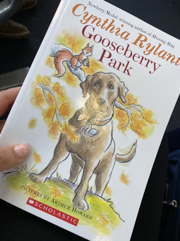Spending my last day before my last semester of grad school reading Gooseberry Park for One School on Book and I Love to Read month! #wilburinspired