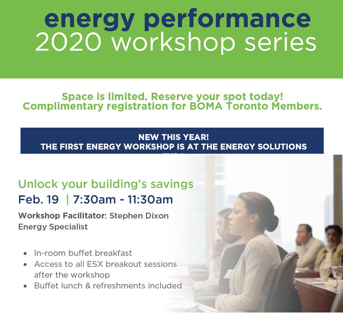 Unlock your building’s energy savings potential and save energy with an energy treasure hunt at our Energy Performance Workshop Feb 19 at <a href="/ESXexpo/">Energy Solutions Expo</a> 
bomatoronto.org/events/EventDe…
Thanks to <a href="/Enbridge/">Enbridge</a> <a href="/IESO_Tweets/">Ontario's IESO</a> <a href="/CIETCanada/">CIET</a> 
 #energyefficiency #climatereadiness #commercialrealestate
