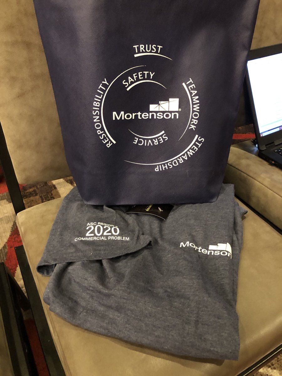 SaraLindlief's tweet photo. Excited for #ASC Reg 6 &amp; 7 presentations. ⁦@MAMortensonCo⁩ is proud to provide the Reg. 6 Commercial Problem. Good Luck everyone! See you at our Hospitality Room Friday &amp; the career fair Saturday #DigInBuildUp   #InspireWhatsPossible  #WeBeforeMe #BuildingWhatsNext https://t.co/CmmaiA5jHF