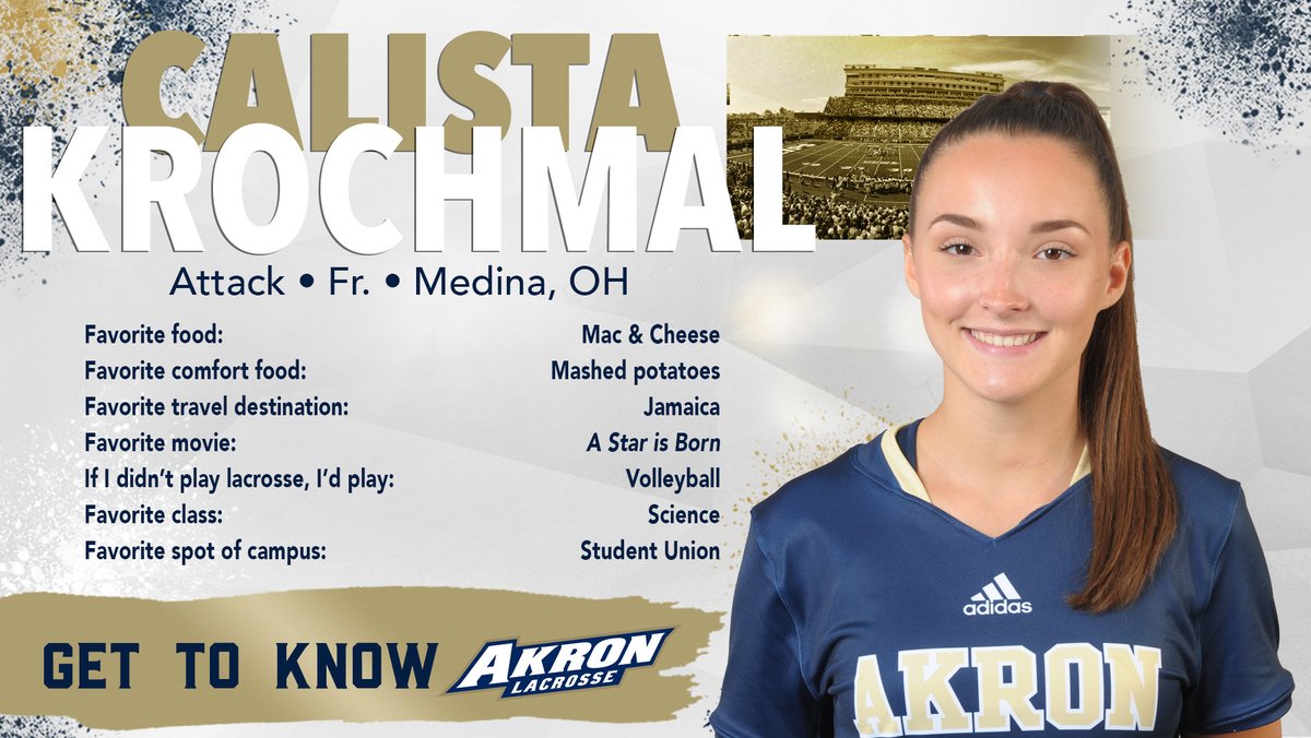 One week from today, we will make history! 🥍😊 Today meet freshman Calista Krochmal.

gozips.com/sports/wlax/ro…