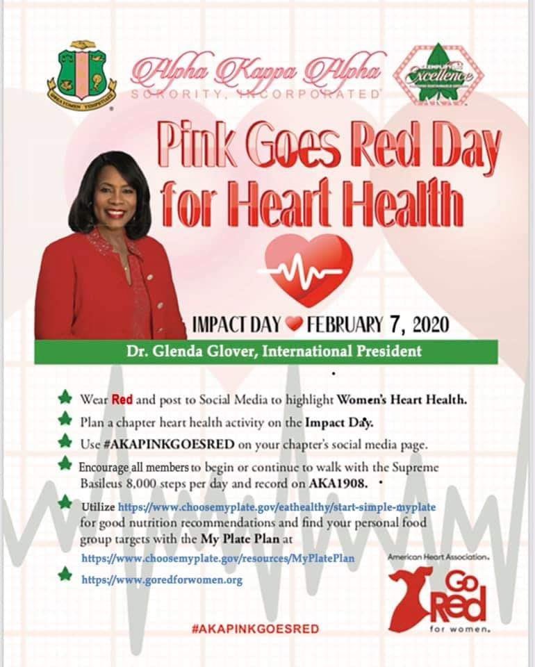 AKAPhiTauOmega's tweet image. Join us this evening as we "party" with a purpose at our African Dance class to bring awareness to Heart Health.  The event is free and open to the public.

Skee you there💌💚💌💚

#AKAPinkGoesRed #TargetII #AKA #PTO #ServiceToAllMankind
#BeHeartSmart