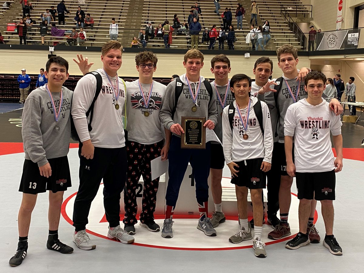Chargers finish 2nd overall at Districts with 3 champs! Advance 7 to Regionals!

Adam Miller🥇
Quinn Porter🥇
Chris Pruske🥇
Rocco Obregon🥈
Alex Boarnet🥉
Josh Cotterman 4th
Alfred Flores 4th

#defendthebrand #TrustTheProcess
@sachurchill <a href="/NeisdAthletics/">NEISD ATHLETICS</a> <a href="/WCSportsAssoc/">Charger Sports Assoc</a>