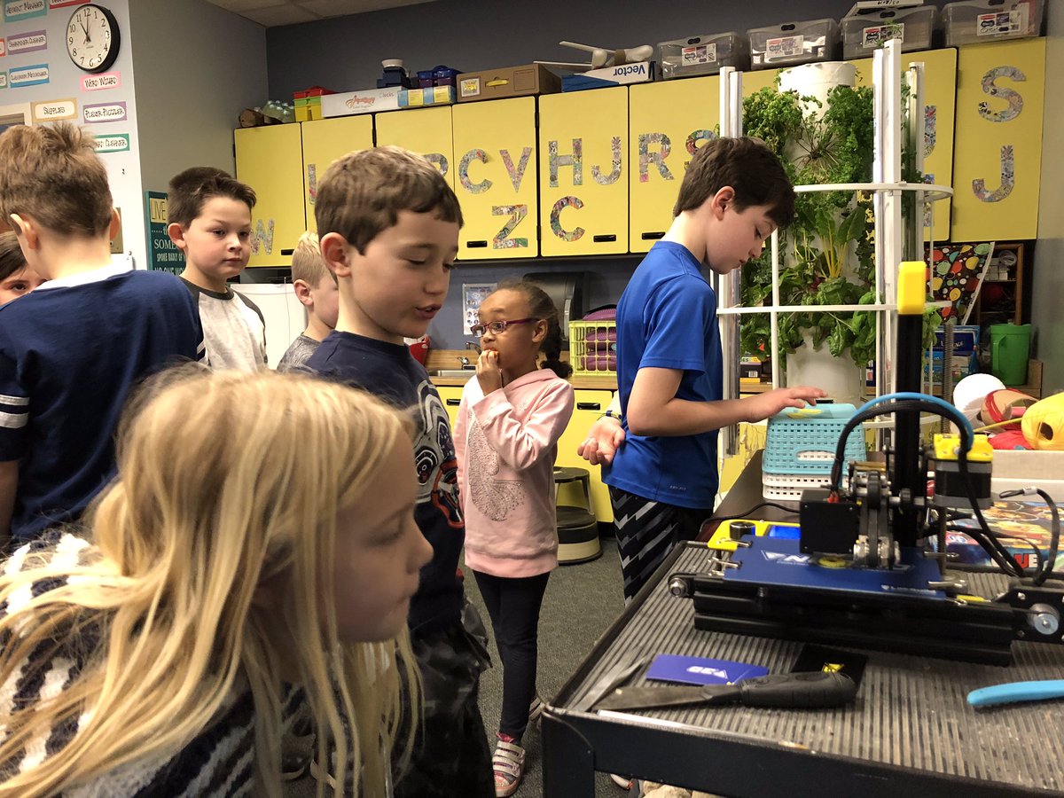 mcluebbe's tweet photo. Real life example of perseverance and not giving up! We had one lesson learned that led to first successful 3D print! @lord_512 https://t.co/j6LFqlhpSl