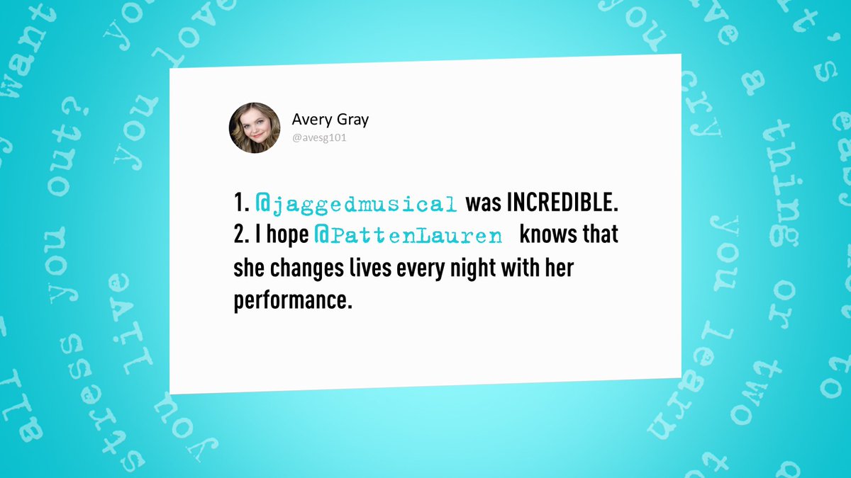 Jagged Little Pill tweet media