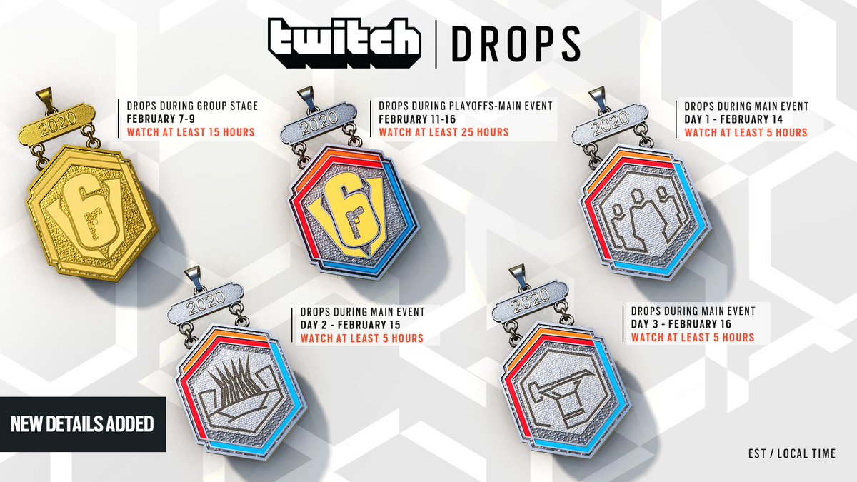 Rainbow Six Siege Exclusive Sixinvitational Twitch Drops Tune In Now And All Next Week To T Co Q7a3z2vvle During The Group Stage And The Main Event In Order To Unlock