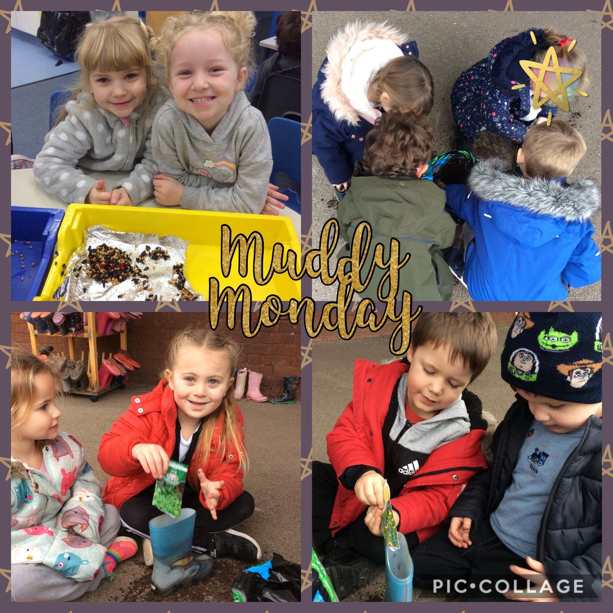 NewInnPrimary's tweet image. During this weeks Muddy Monday, Dosbarth Miss Corten completed the final challenges in their bronze award for the #RSPBwildchallenge 🍂 We made bird feeders and planted herbs and wildflowers to encourage wildlife! #EthicalInformedCitizens 🦋