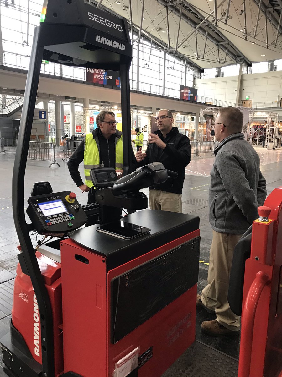 RaymondCorp's tweet image. Great conversations during the start of @IFOY_AWARD test days. Looking forward to showcasing the flexibility &amp;amp; versatility of the Raymond Courier 3030 which utilizes unique-to-the-industry @Seegrid vision guided technology. Learn more: raymondcorp.com/lift-trucks/au… #IFOY2020