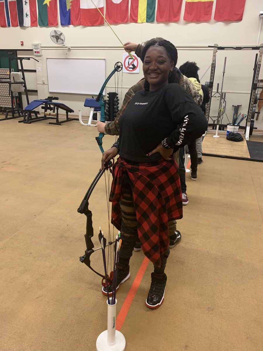 When your bow matches your outfit it’s a fine day for archery <a href="/IDEACenterHS/">IDEA Center HS</a>