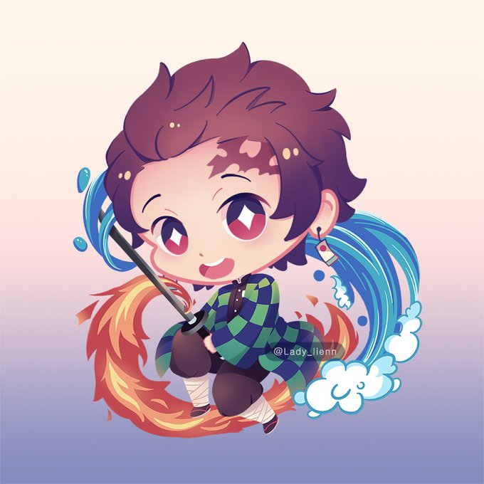 Lien ❄💙 Dokomi 3E10 ( ಥ 益ಠ)さんがTwitterに投稿した竈門炭治郎(鬼滅の刃)のイラスト。