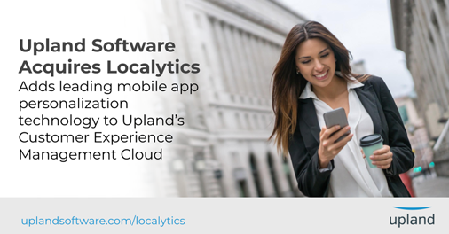 Mobile_Commons's tweet photo. Excited to add mobile app personalization to our CXM Cloud and welcome @Localytics team members and customers to @UplandSoftware! Read PR: https://t.co/ayxNg2molJ #UplandSoftware #UplandOne #CXM #MobileAppPersonalization #Localytics https://t.co/WHC5I8OrTn