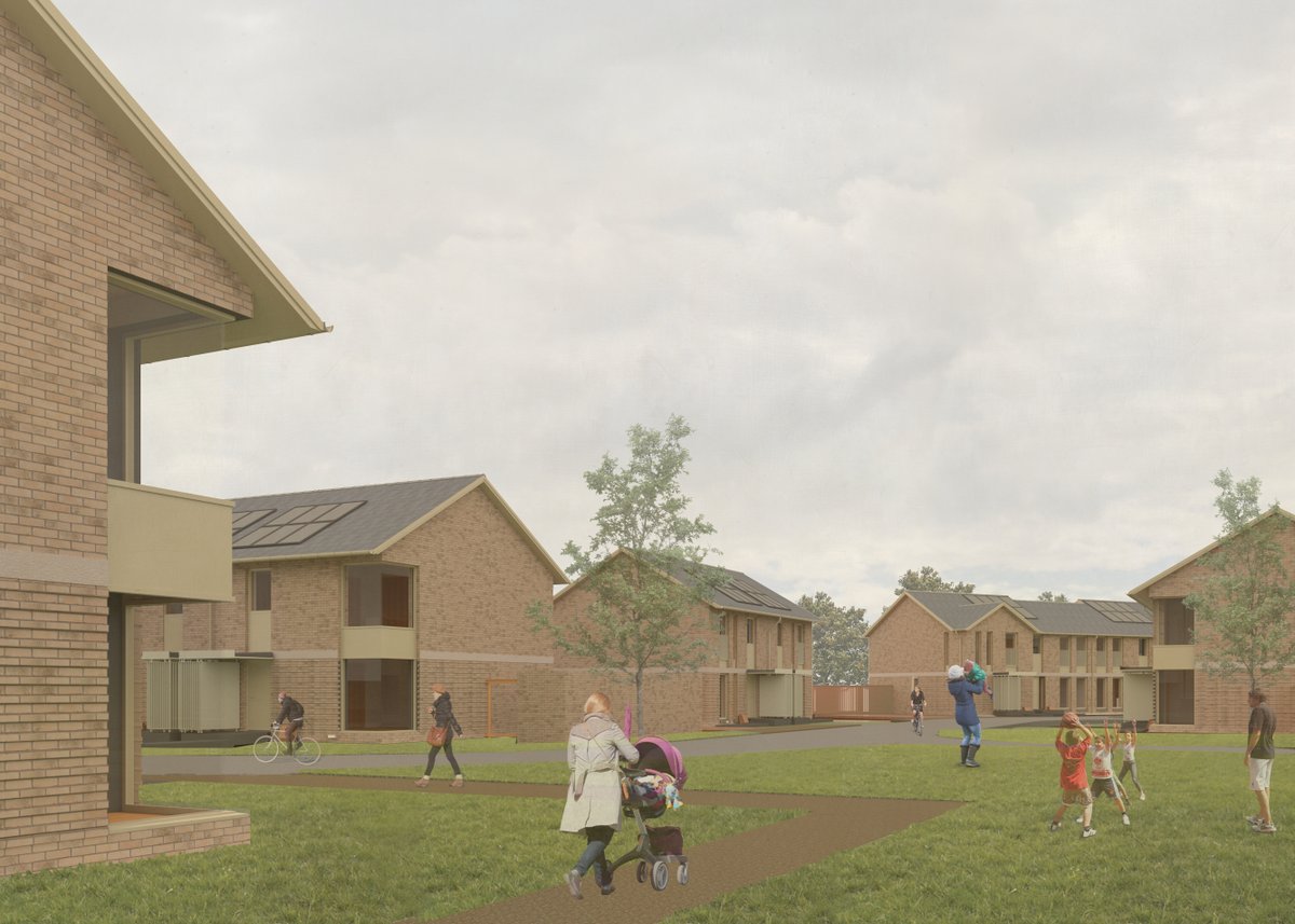 arm_architects's tweet photo. Planning Application Submitted for Old Darnley Phase 1. #architecture #glasgowarchitecture #glasgow #design #architectural #modernarchitecture #contemporaryarchitecture #brick #cornerwindow #solarpanels #rainwatercollection #glasgowstandard #autodeskrevit  #socialhousing #housing https://t.co/AOBq0IMNXe
