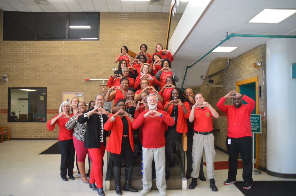 PGCorrections's tweet photo. DOC staff took the initiative to Go Red for Women today as part of American Heart Month. Thank you to all of our staff who supported this cause. Go Red for Women® is the American Heart Association's global initiative to end heart disease and stroke in women. https://t.co/61IrwkBHrR