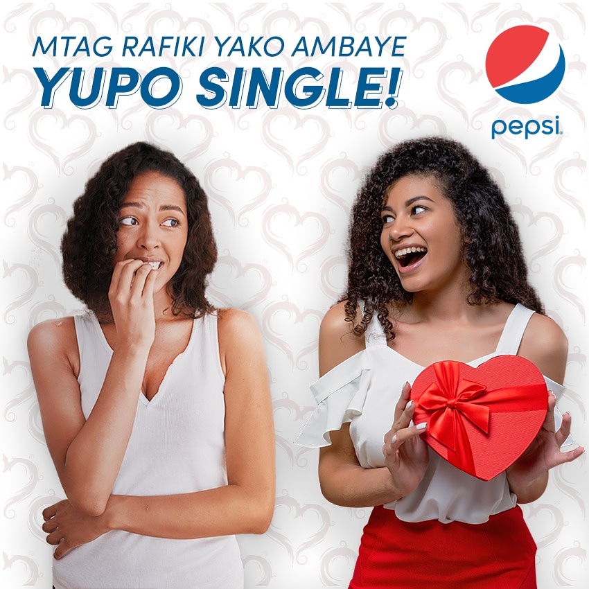 Tujuane jamani, mtag rafiki yako ambaye yupo single Valentine hii!😅
#PepsiTz #LiveForNowTz #Mkubwawao #single #valentinemonth #singlereadytomingle