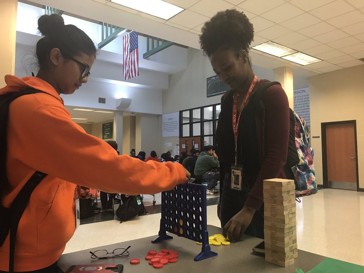 DrHuger's tweet image. Fun Friday Game Day with the School Counselors! #PSSCA #Pridein5 #Foxpride