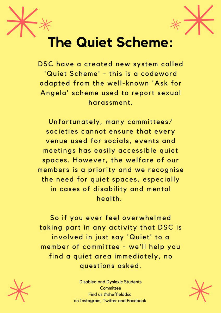 UoS Disabled and Dyslexic Students' Committee tweet media