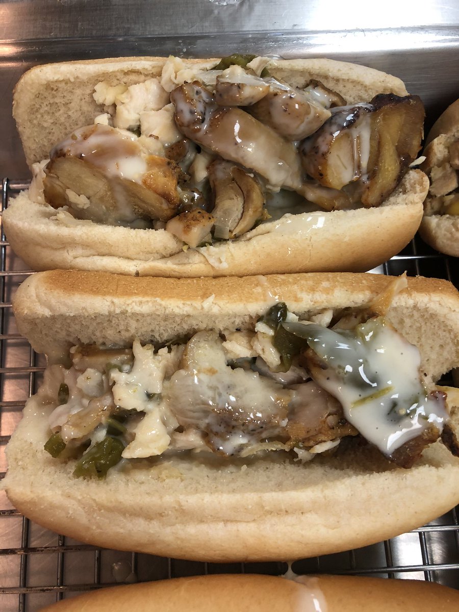 Chicken Philly Subs at WWES for lunch....YUM