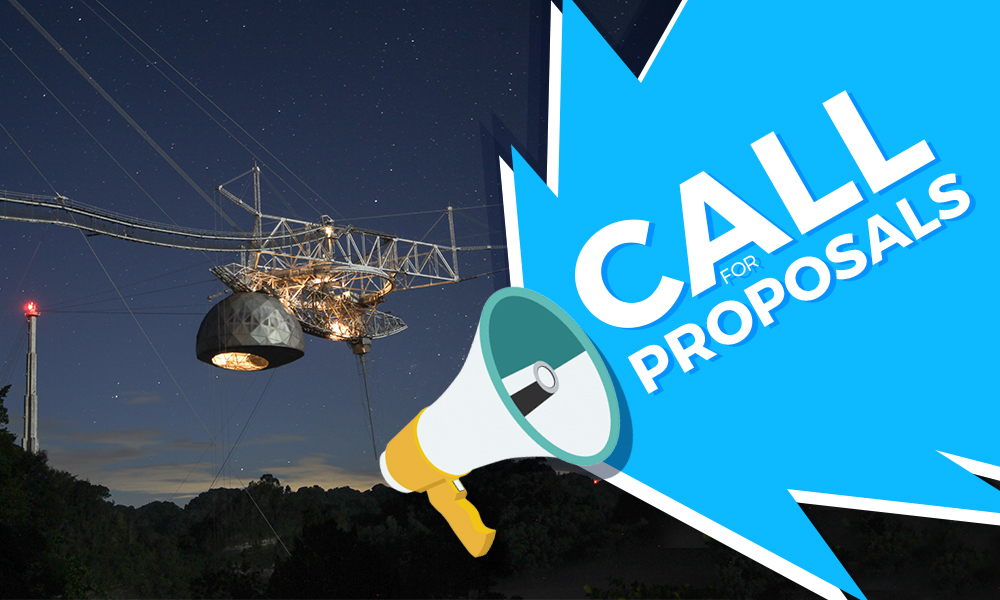 NAICobservatory's tweet image. We invite proposals for the Arecibo 305-m telescope for the Thursday, March 5, 2020 (17:00 AST, 21:00 UTC) deadline. These requests should be for telescope/radar usage within the six-month (or in some cases one-year) period beginning July 1, 2020. #nsfscience