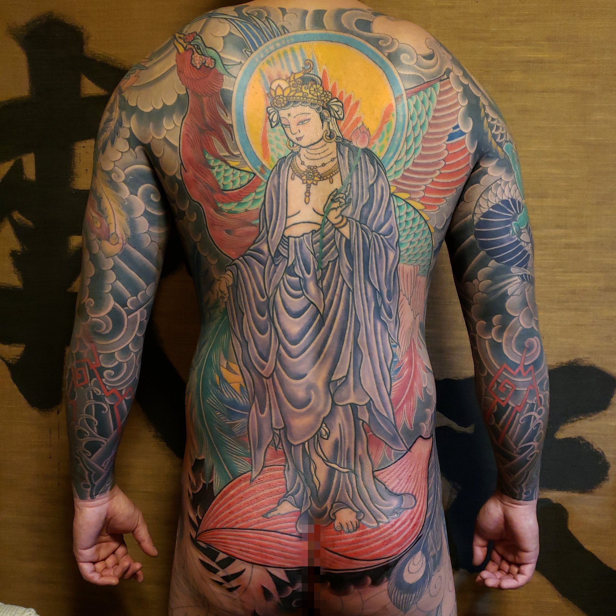 墨絵　天照大御神　アルケミークリスタルボウル　ヒーリング付き　梵字　龍神 雷神、鬼、千手観音 | 大和 桜ヶ丘、世田谷 下北沢 四代目 梵天