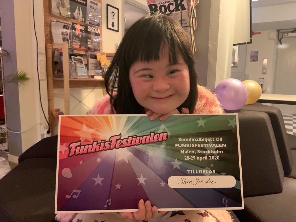 Grattis Shin Yee Lee som idag vann Solnas deltävling i #Funkisfestivalen med Let it go! Vi håller tummarna på semifinalen senare i vår. 🌟