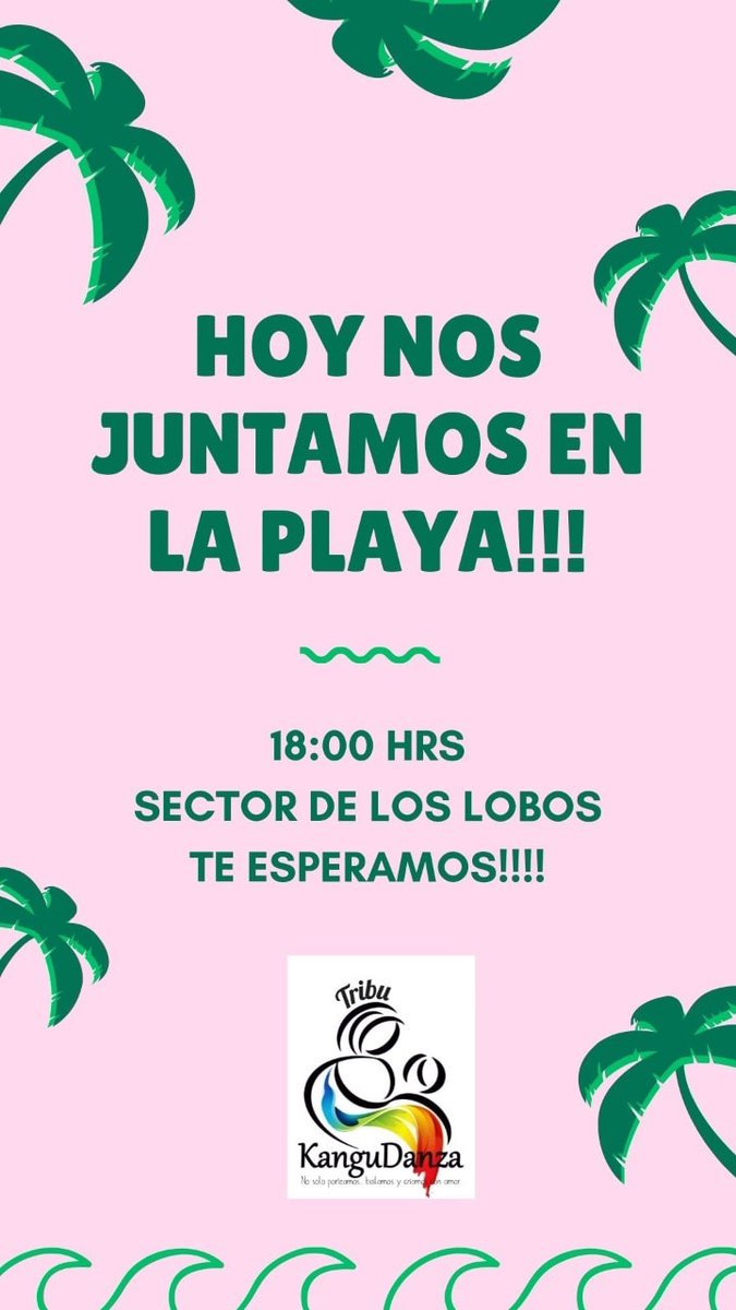 kangudanza's tweet photo. Hoy nos juntamos a bailar en #PlayaCavancha!!!
Nos vemos ☺️ https://t.co/JXdP0NK5QU