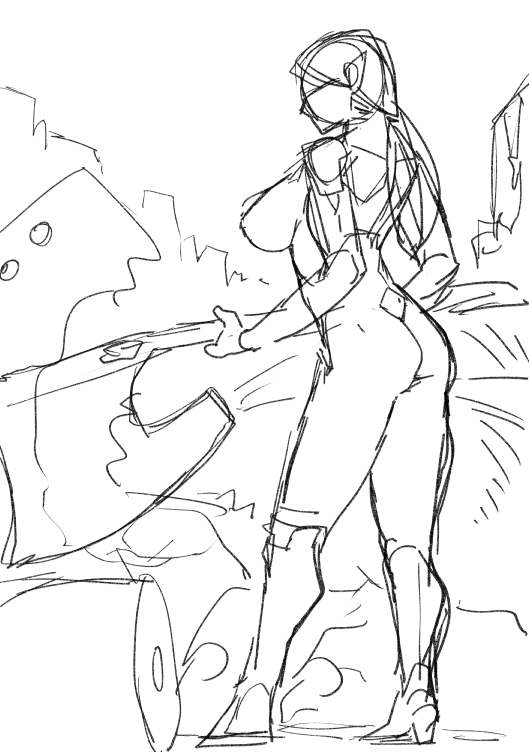 肉体派のエルフとか描く 